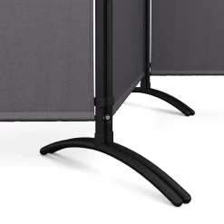 Paravent 3-teilig 255 x 180 cm anthrazit