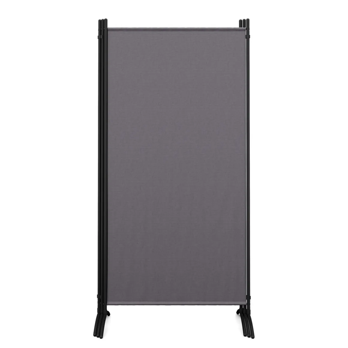 Paravent 3-teilig 255 x 180 cm anthrazit
