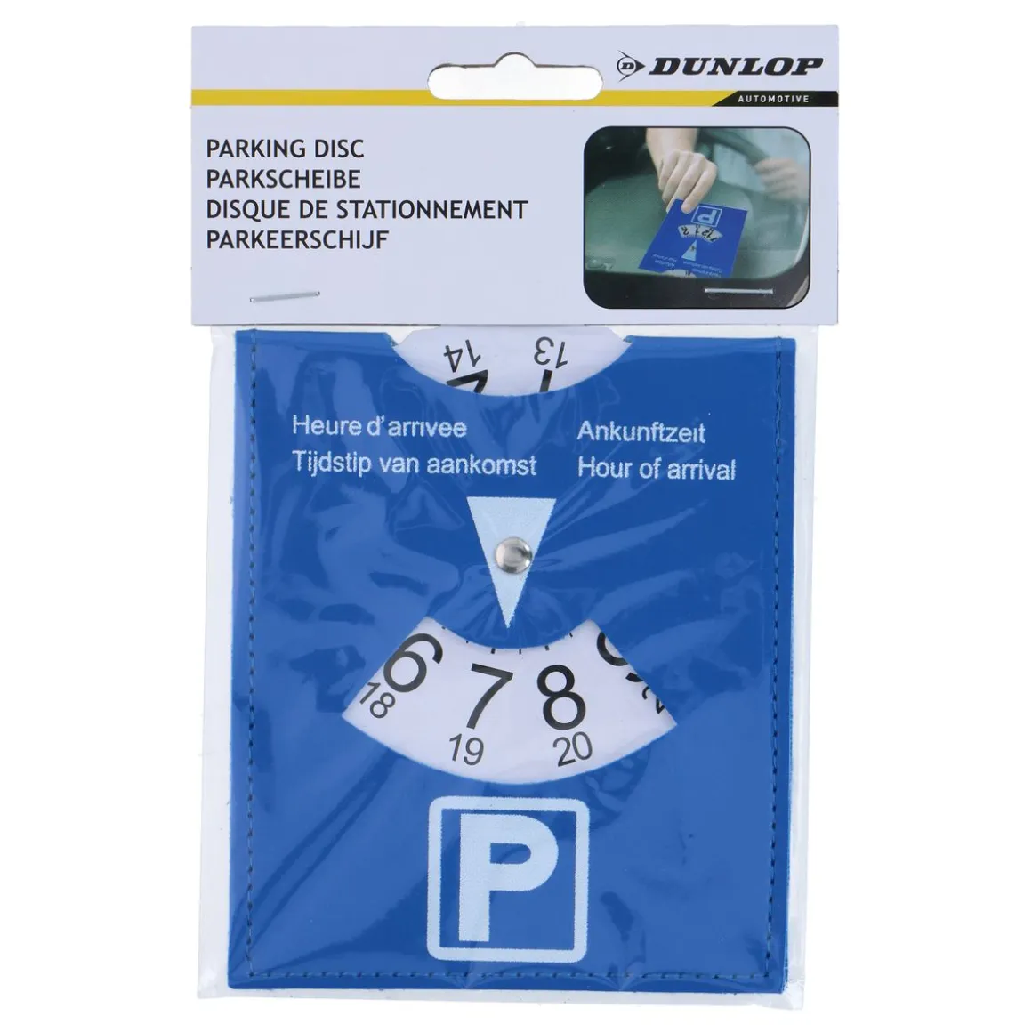 Parkscheibe 15 x 11 cm blau
