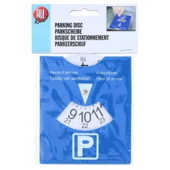 Parkscheibe 12 x 19 cm blau