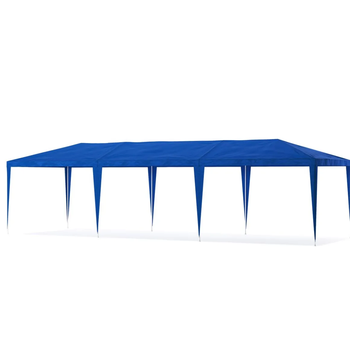 Partyzelt MARIS 9 x 3 m blau inkl. 8 Seitenwände