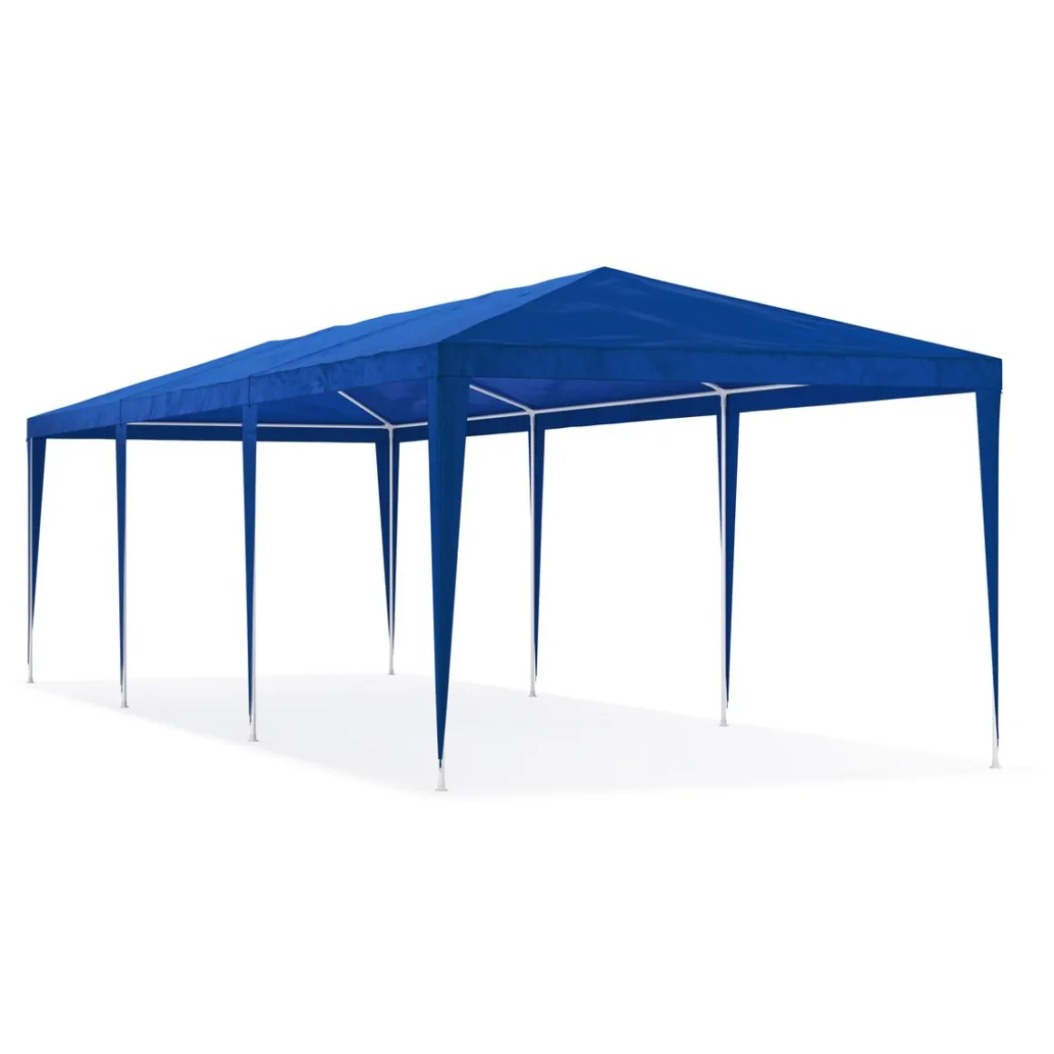 Partyzelt MARIS 9 x 3 m blau inkl. 8 Seitenwände