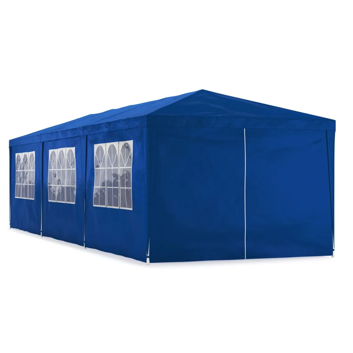 Partyzelt MARIS 9 x 3 m blau inkl. 8 Seitenwände