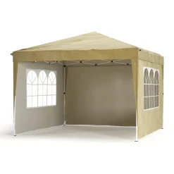 Partyzelt RAKO 3 x 3 m beige inkl. 4 Seitenwände