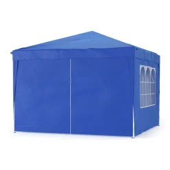 Partyzelt RAKO 3 x 3 m blau inkl. 4 Seitenwände
