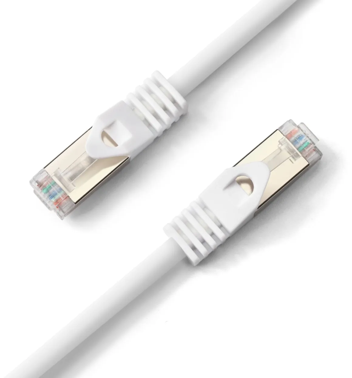 Patchkabel Cat6A weiss 1 m
