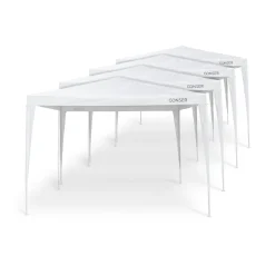 Pavillon JARA 3 x 3 m weiss 4er Set