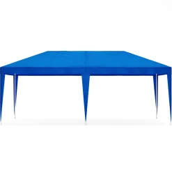 Pavillon LINU 6 x 3 m blau inkl. 6 Seitenwände