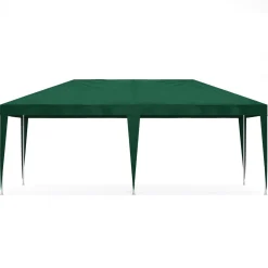 Pavillon LINU 6 x 3 m grün inkl. 6 Seitenwände