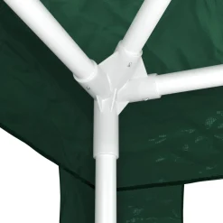 Pavillon LINU 6 x 3 m grün inkl. 6 Seitenwände