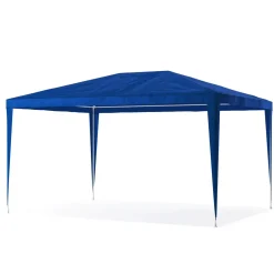 Pavillon NELLE 4 x 3 m blau inkl. 4 Seitenwände