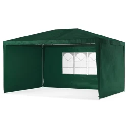 Pavillon NELLE 4 x 3 m grün inkl. 4 Seitenwände
