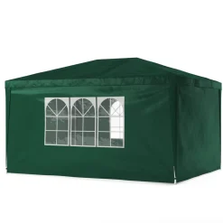 Pavillon NELLE 4 x 3 m grün inkl. 4 Seitenwände