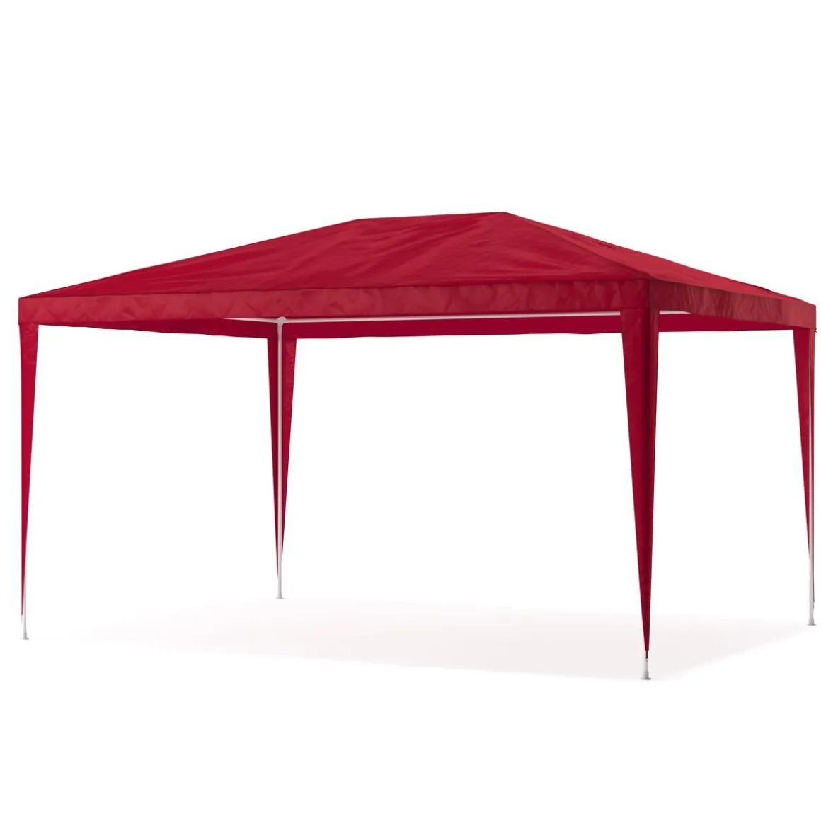 Pavillon NELLE 4 x 3 m rot inkl. 4 Seitenwände
