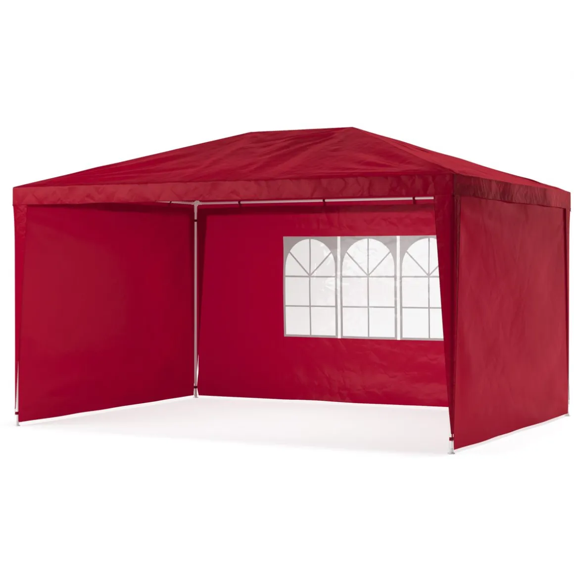 Pavillon NELLE 4 x 3 m rot inkl. 4 Seitenwände