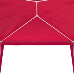 Pavillon NELLE 4 x 3 m rot inkl. 4 Seitenwände