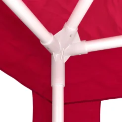 Pavillon NELLE 4 x 3 m rot inkl. 4 Seitenwände