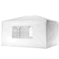 Pavillon NELLE 4 x 3 m weiss inkl. 4 Seitenwände