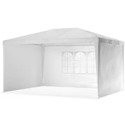 Pavillon NELLE 4 x 3 m weiss inkl. 4 Seitenwände