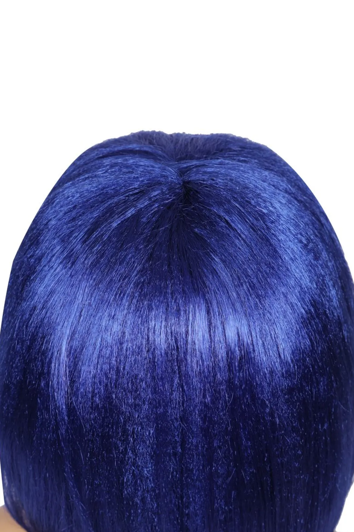 Perücke Pagenschnitt blau
