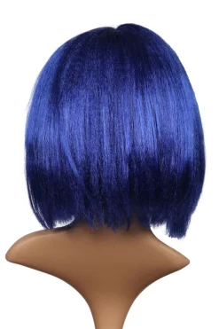 Perücke Pagenschnitt blau