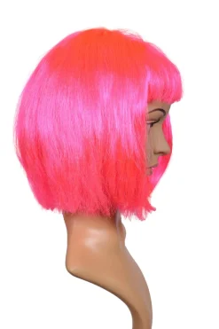 Perücke Pagenschnitt pink