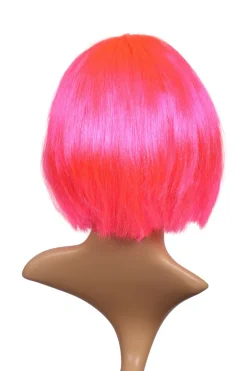 Perücke Pagenschnitt pink