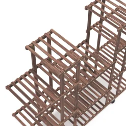 Pflanzenregal Holz 113 x 33 x 120 cm natur
