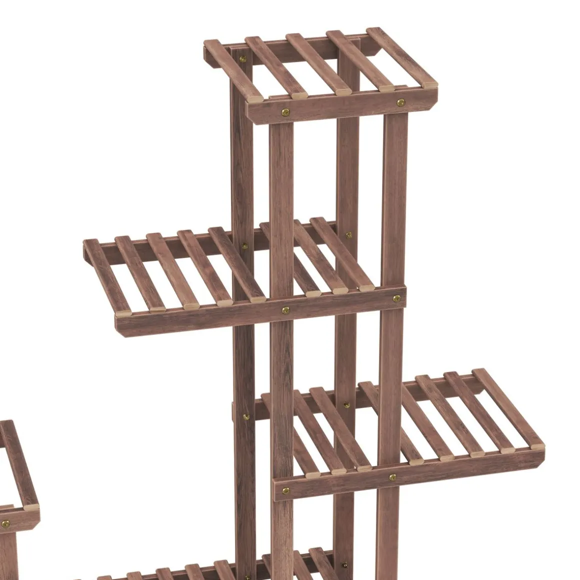 Pflanzenregal Holz 97 x 25 x 96 cm natur