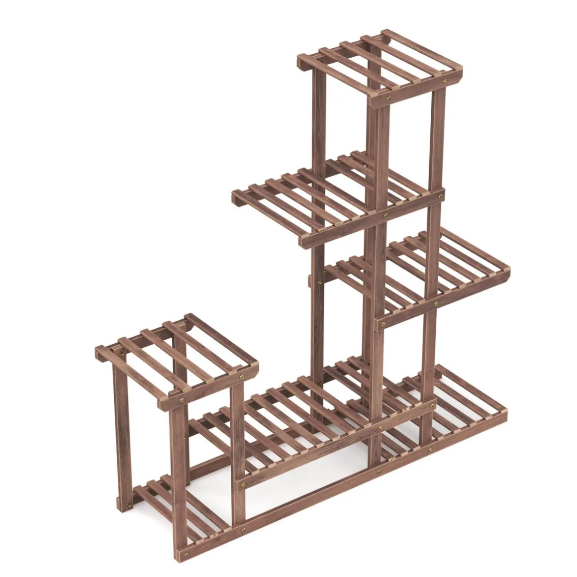 Pflanzenregal Holz 97 x 25 x 96 cm natur