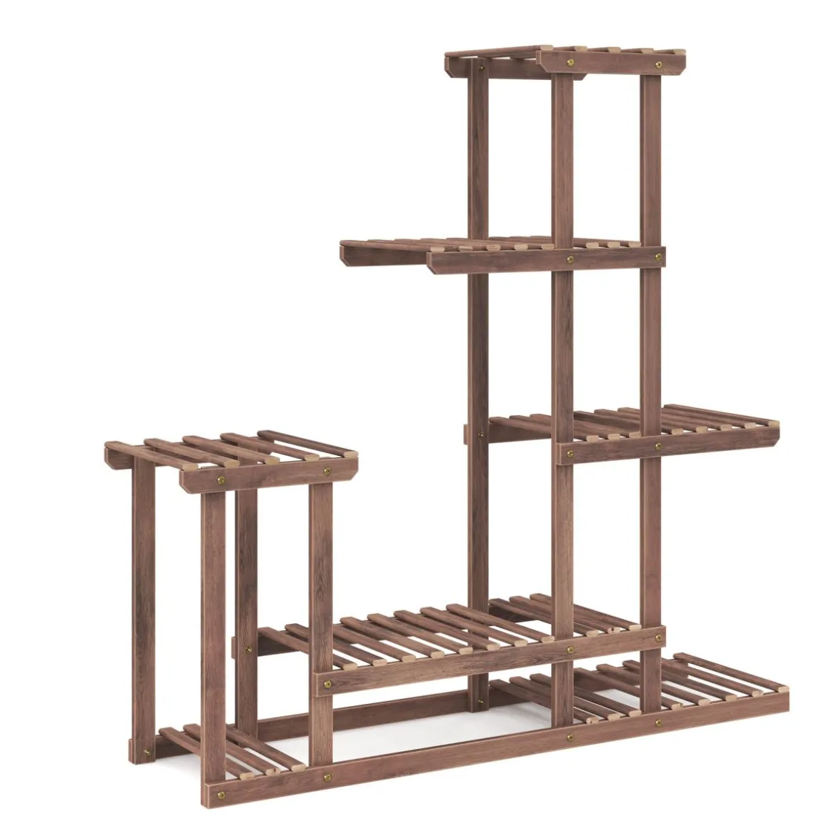 Pflanzenregal Holz 97 x 25 x 96 cm natur