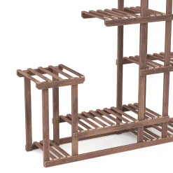 Pflanzenregal Holz 97 x 25 x 96 cm natur