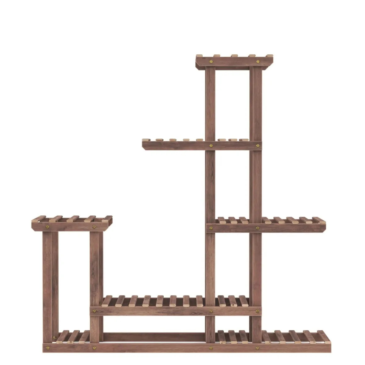 Pflanzenregal Holz 97 x 25 x 96 cm natur