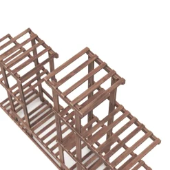 Pflanzenregal Holz 96 x 25 x 96 cm natur