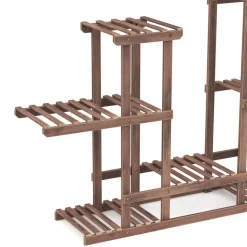 Pflanzenregal Holz 96 x 25 x 96 cm natur