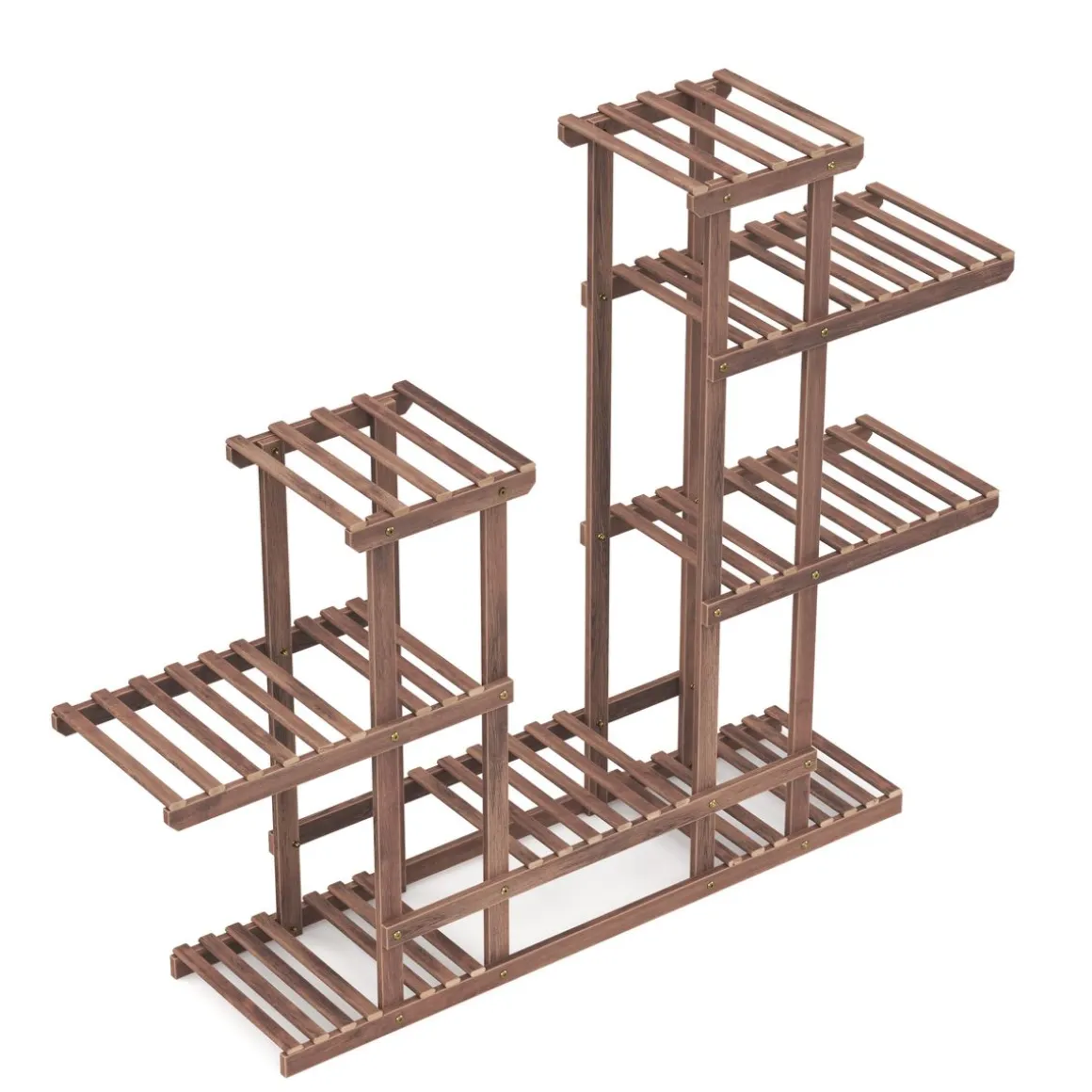 Pflanzenregal Holz 96 x 25 x 96 cm natur