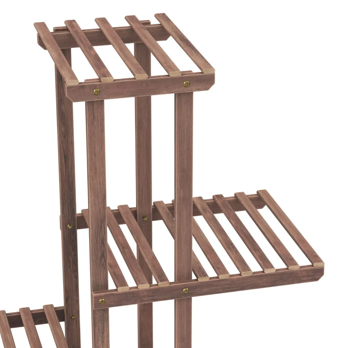 Pflanzenregal Holz 114 x 33 x 80 cm natur