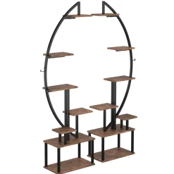 Pflanzenregal Vintage BONITA mit Licht 55 x 166 cm 2er Set