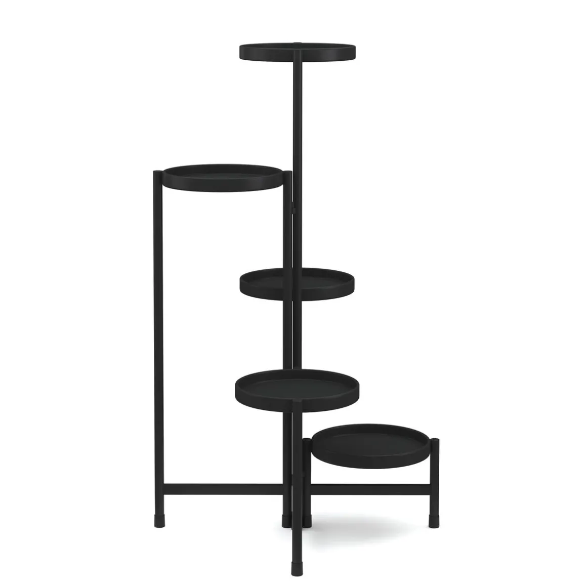 Pflanzenregal 48 x 48 x 80 cm schwarz