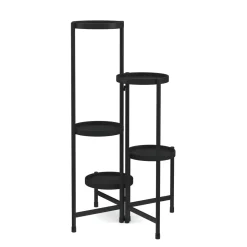 Pflanzenregal 48 x 48 x 80 cm schwarz