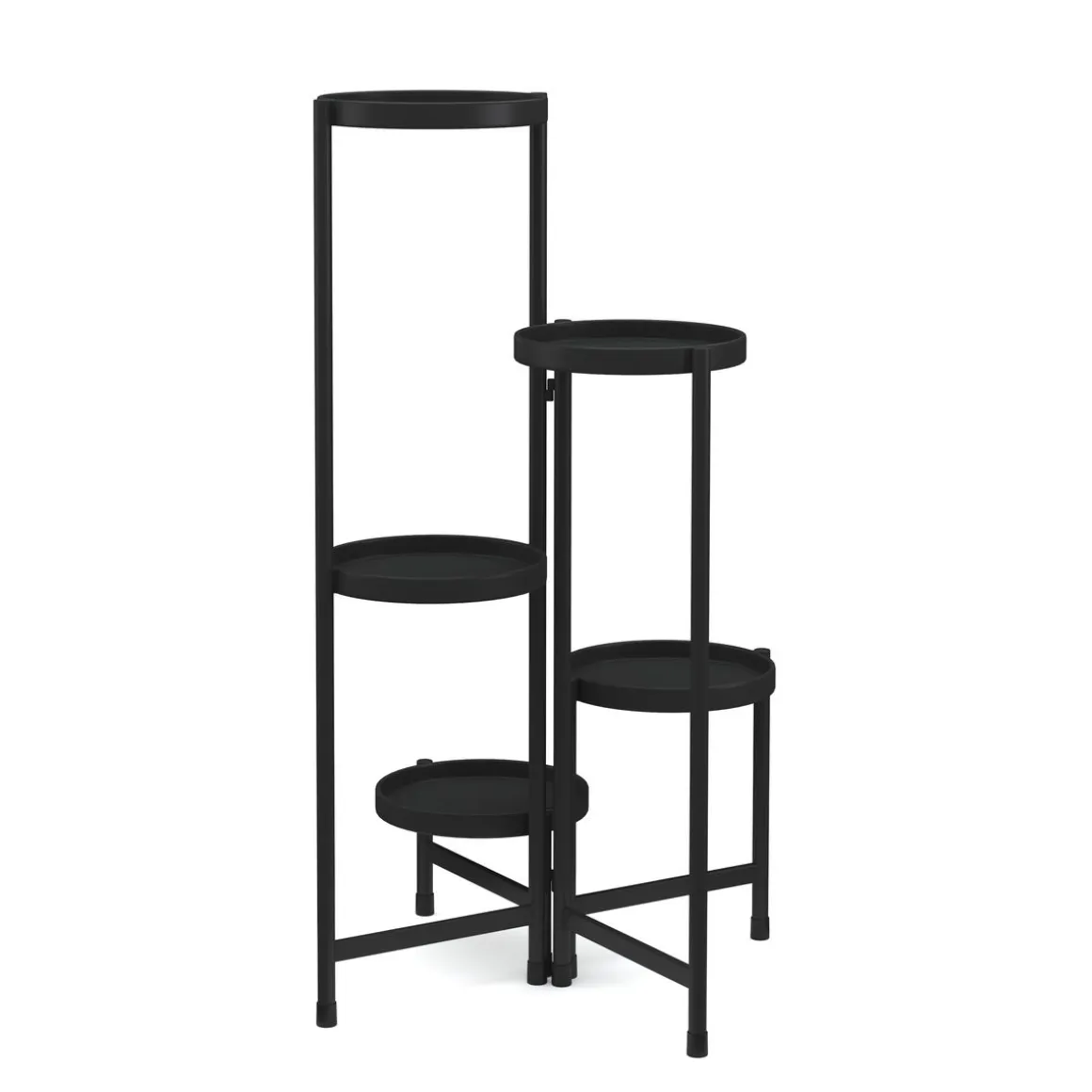 Pflanzenregal 48 x 48 x 80 cm schwarz