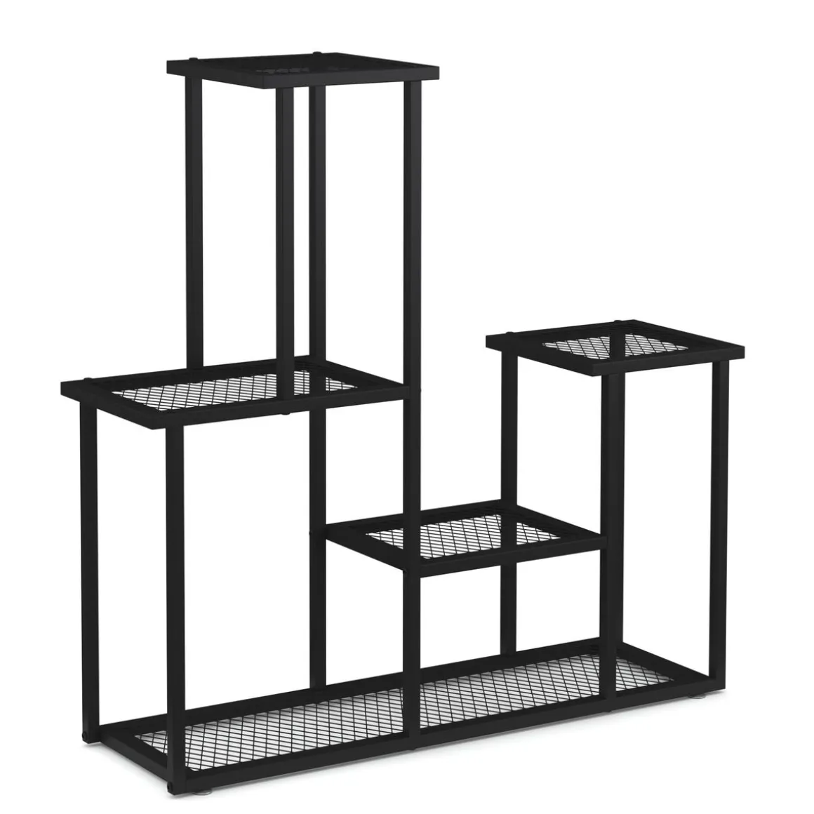 Pflanzenregal 91 x 25 x 83 cm schwarz