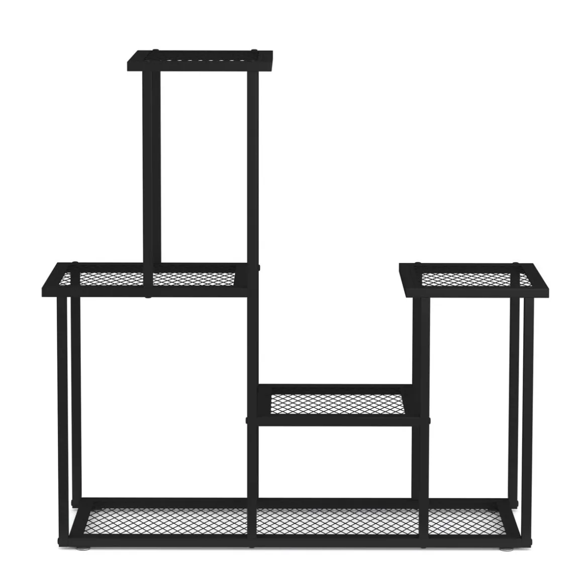 Pflanzenregal 91 x 25 x 83 cm schwarz