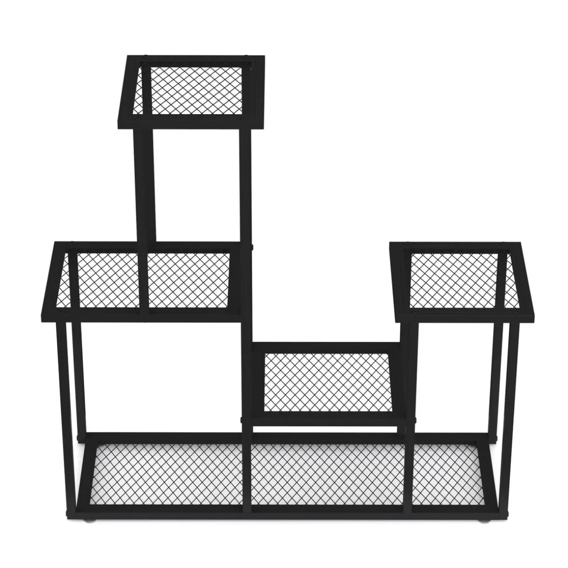 Pflanzenregal 91 x 25 x 83 cm schwarz