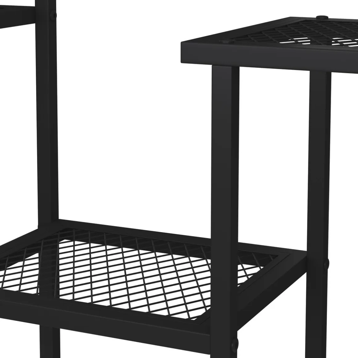 Pflanzenregal 91 x 25 x 83 cm schwarz