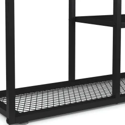 Pflanzenregal 91 x 25 x 83 cm schwarz