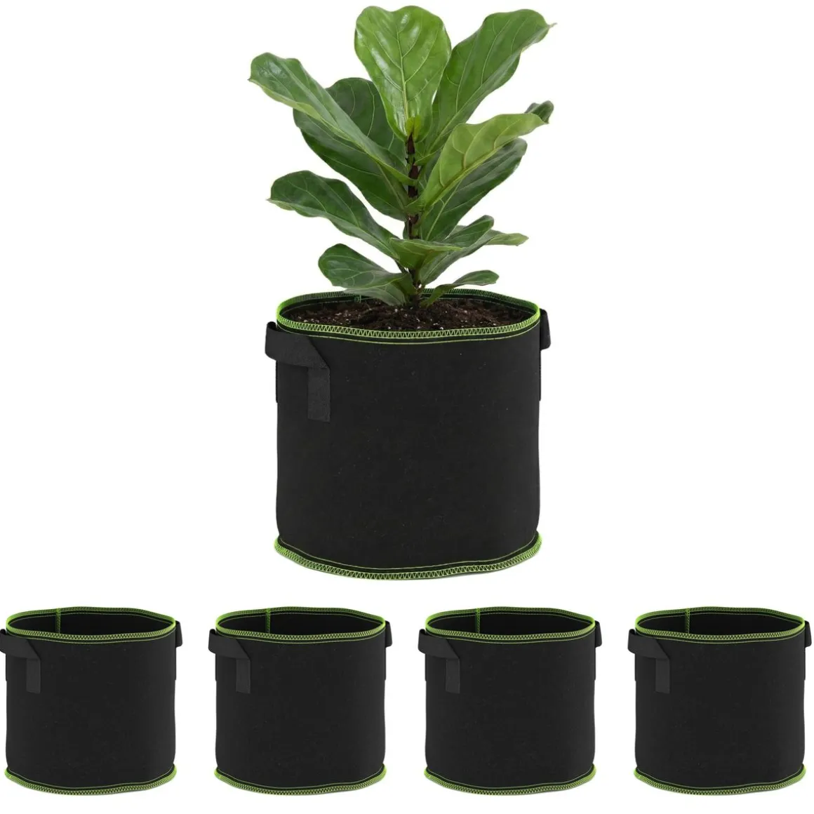 Pflanzsack mit Tragegriffen 5er Set 11L