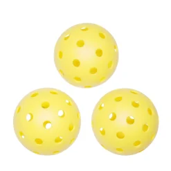Pickleball Ball 3er Set 8 cm gelb