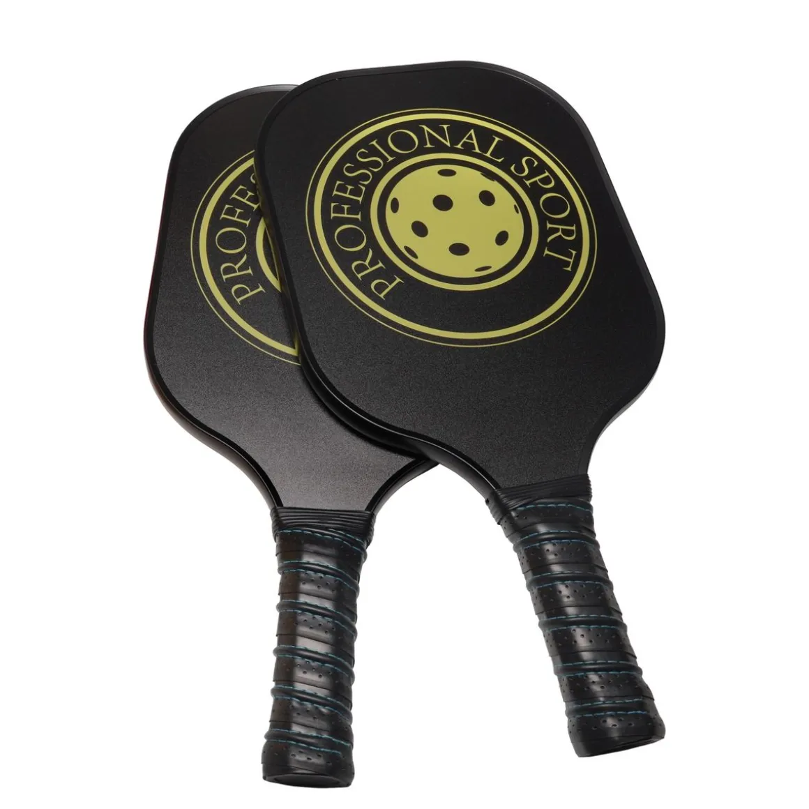 Pickleball Spielset 7-teilig schwarz/gelb