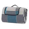 Picknickdecke Fleece 200 x 200 cm blau/grau